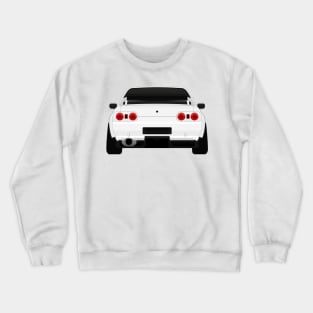 R32 rear White Crewneck Sweatshirt